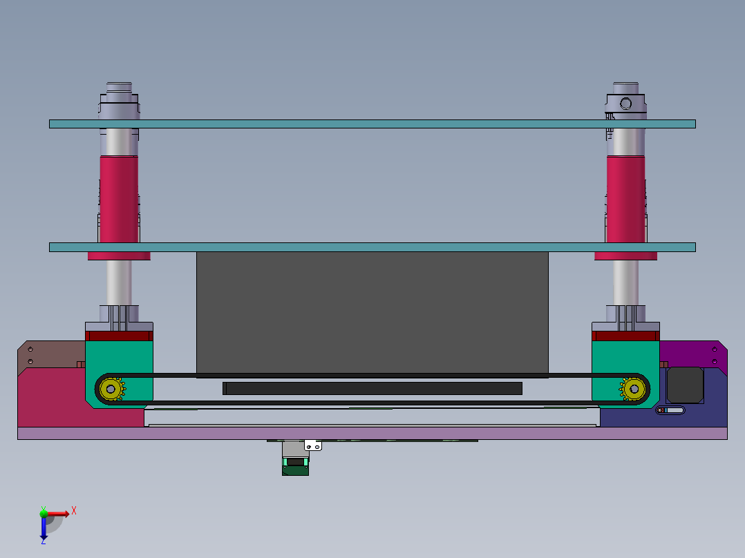 灯珠基板传送设备sw17可编辑俯视图