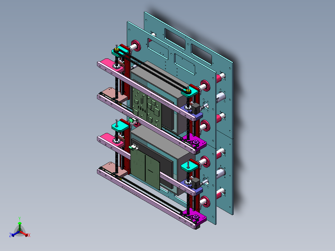 灯珠基板传送设备sw17可编辑正等轴测图