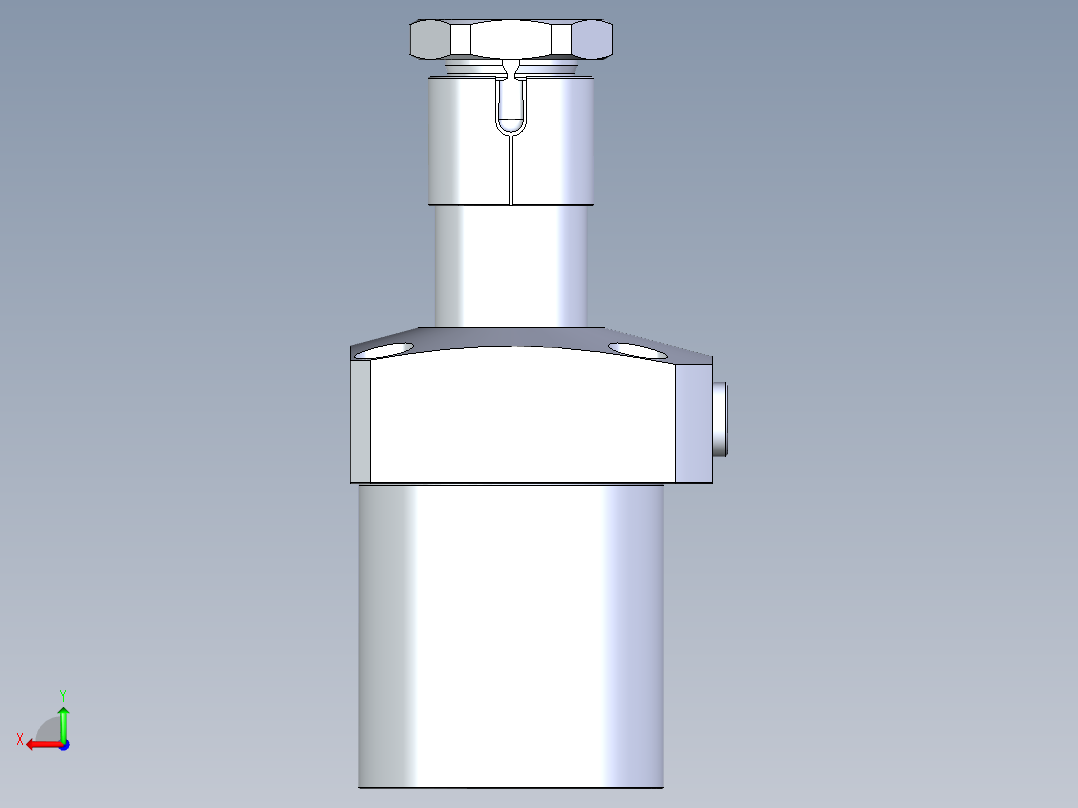 KOSMEKLHA0900-CL-Q20多系列多零件图纸模型后视图