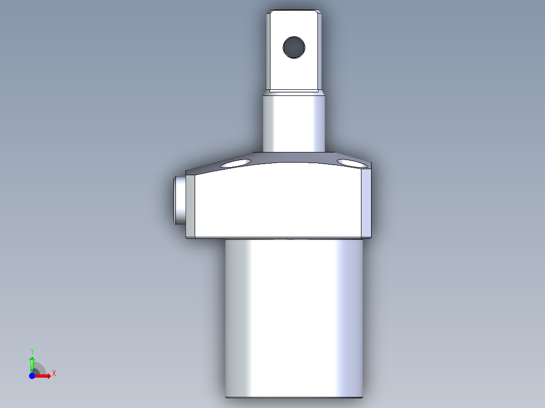 KOSMEKLHA0400-Cx-P_rev1多系列多零件图纸模型前视图