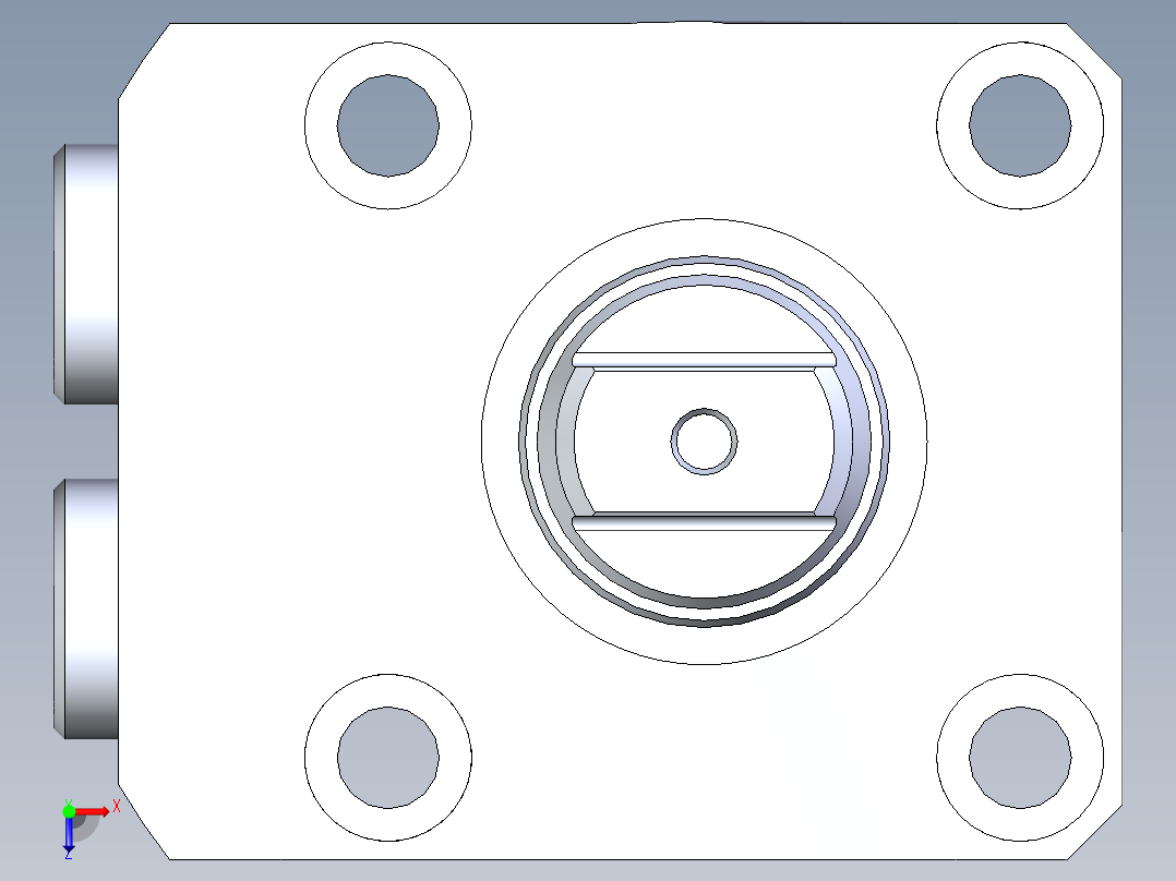 KOSMEKLHA0400-Cx-P_rev1多系列多零件图纸模型俯视图