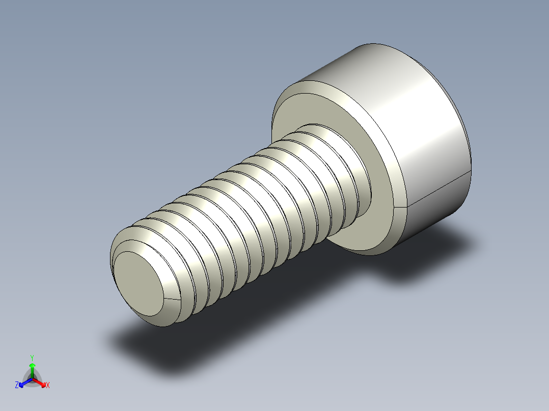 M4 x 0.7mm Thread 10mm LONG SOCKET HEAD CAP SCREW.IGS