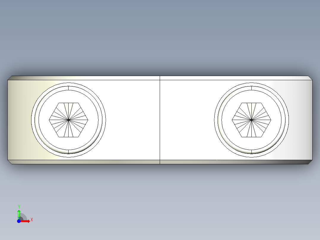 軸環2507-3D多系列多零件图纸模型前视图