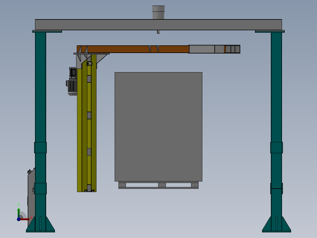 托盘缠膜机1230130前视图