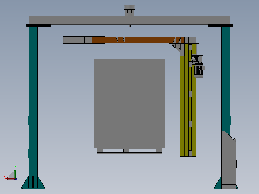 托盘缠膜机1230130后视图