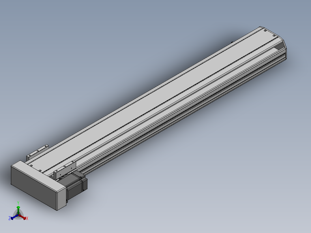 精密模组MY130-T10-900L-BL-P20B-C4-C正等轴测图