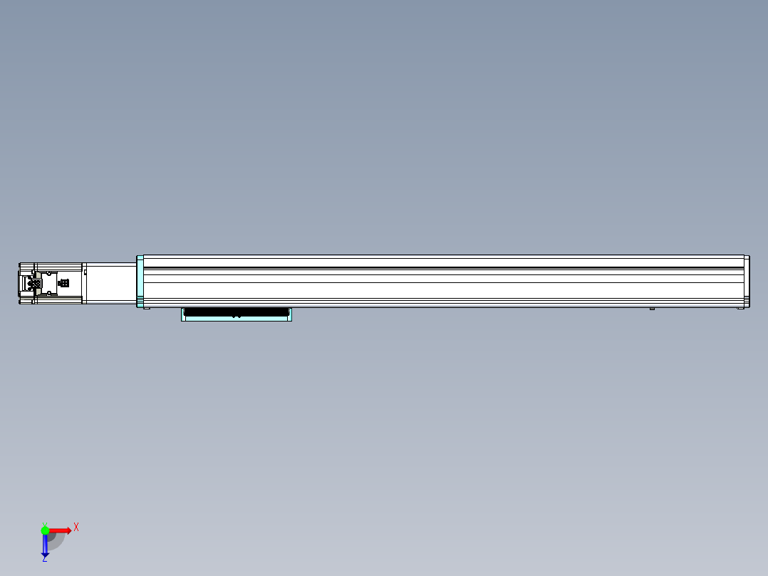 威洛博VC丝杆传动-无尘环境VC14-Lxx-C-S600-BC-ZP40-C3俯视图