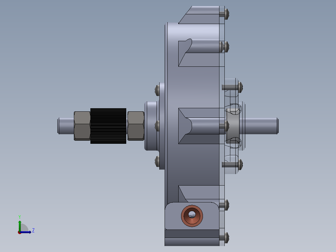 空气透平左视图