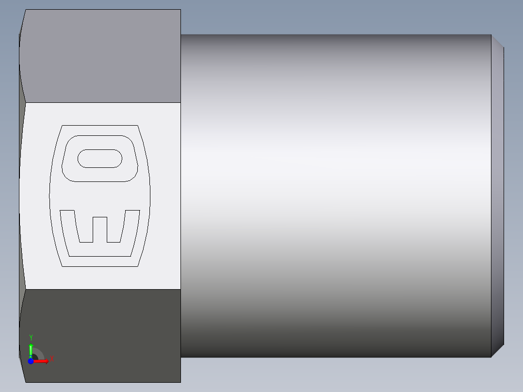 卡套式工业通用硬管接头EO_Sleeve_screw_S04LLCFX前视图