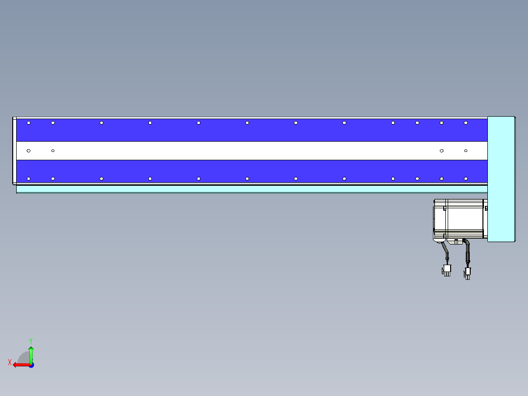 威洛博VC丝杆传动-无尘环境VC14-Lxx-C-S700-BL-ZP75-C3后视图