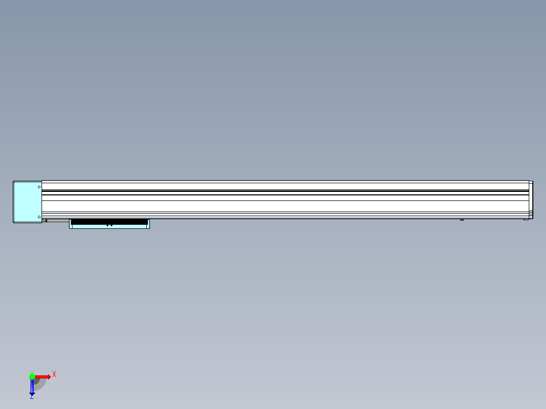 威洛博VC丝杆传动-无尘环境VC14-Lxx-C-S700-BL-ZP75-C3俯视图