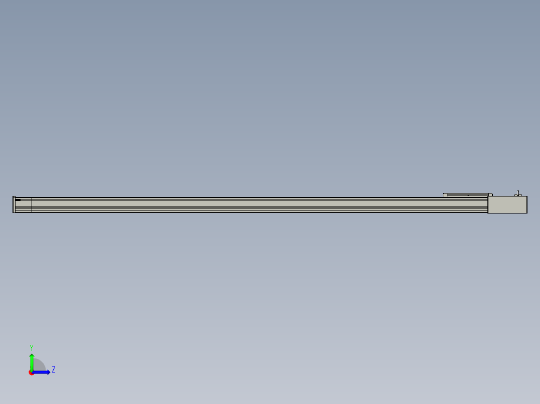 欧规系列-LB8-L75-S2100-BR-ZP75-C3左视图