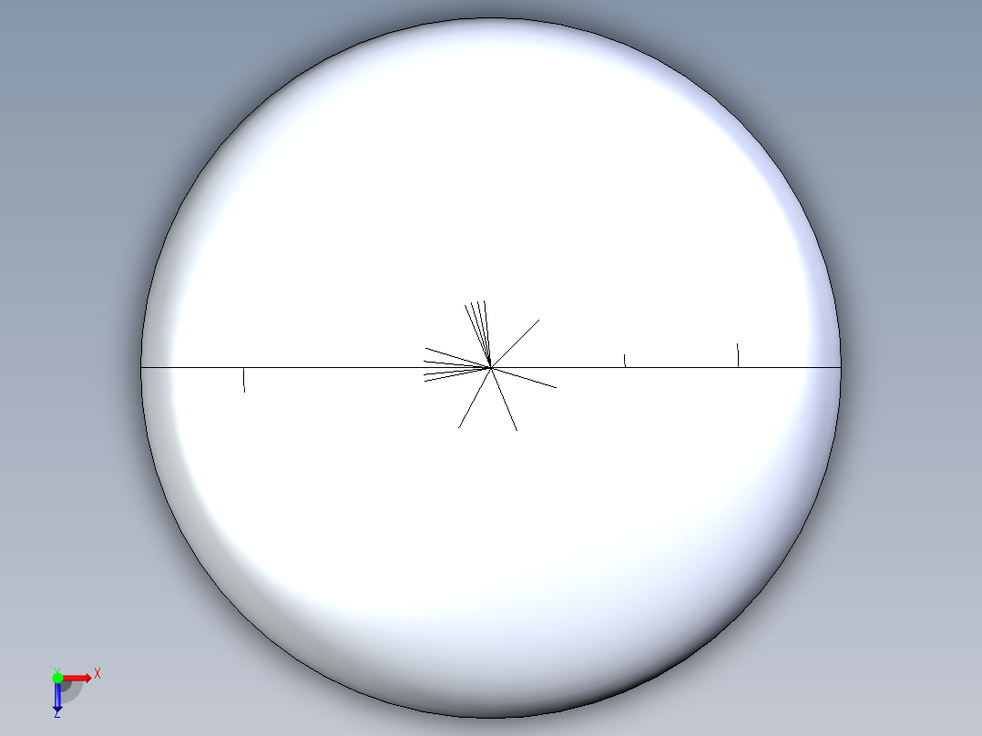聚氯乙烯配件20-Sch80_Cap_FPT_848-002_0.25in俯视图