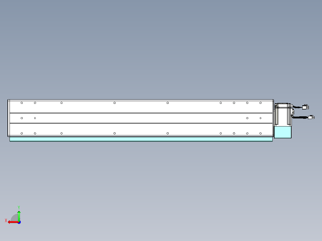 威洛博VBC同步带传动一无尘环境VBC14-L45-S700-BLD-ZP40-C3后视图