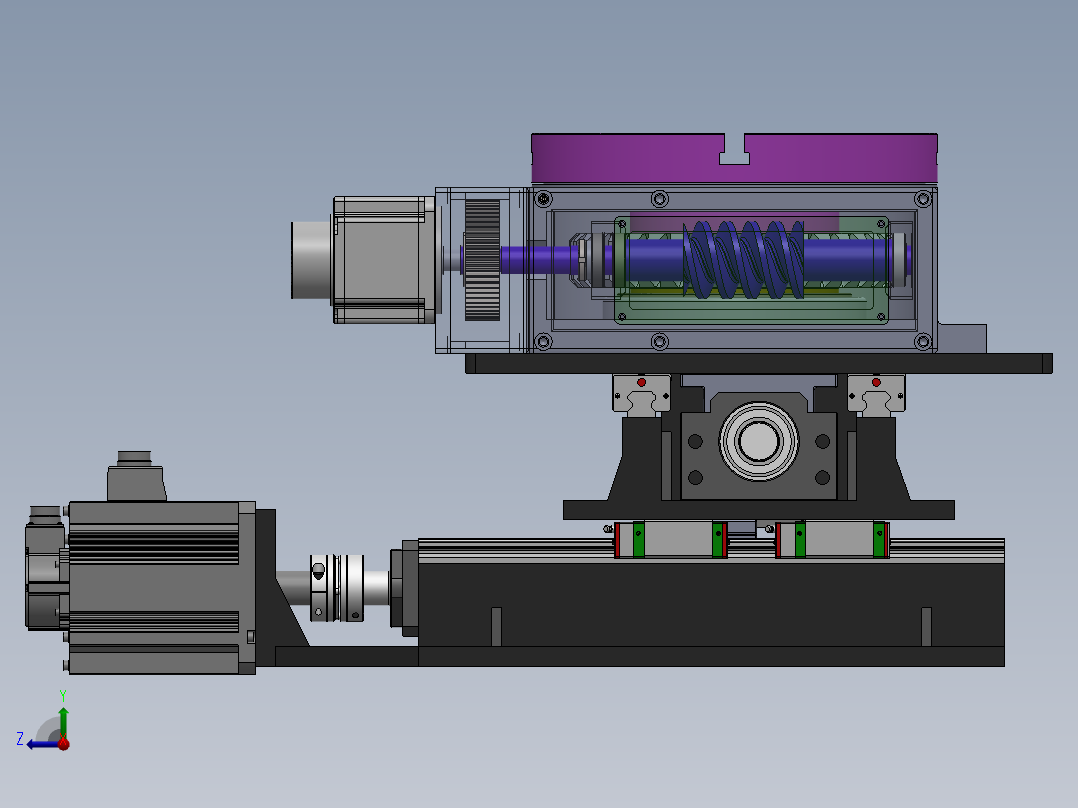 数控回转工作台右视图