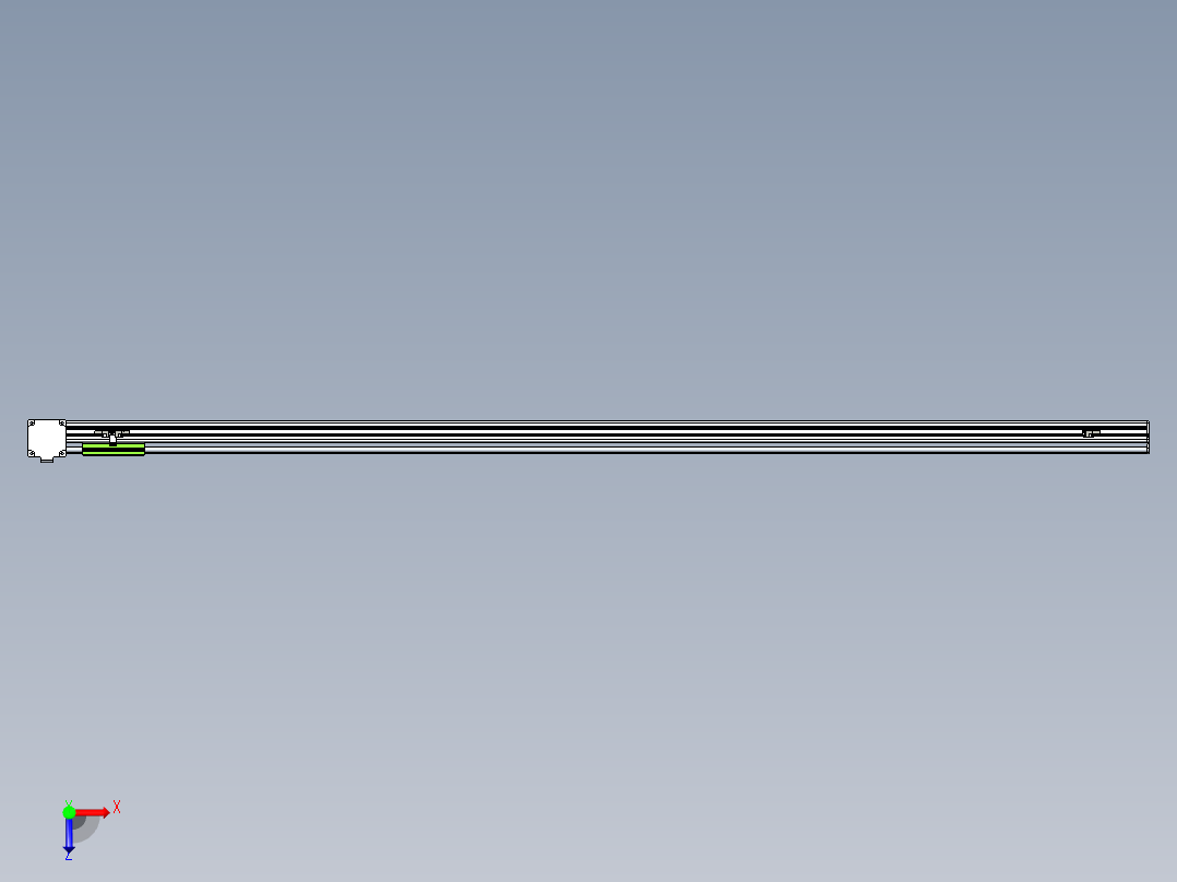 同步带滑台-半封闭B13-L90-S2200-R-Z86-D3俯视图