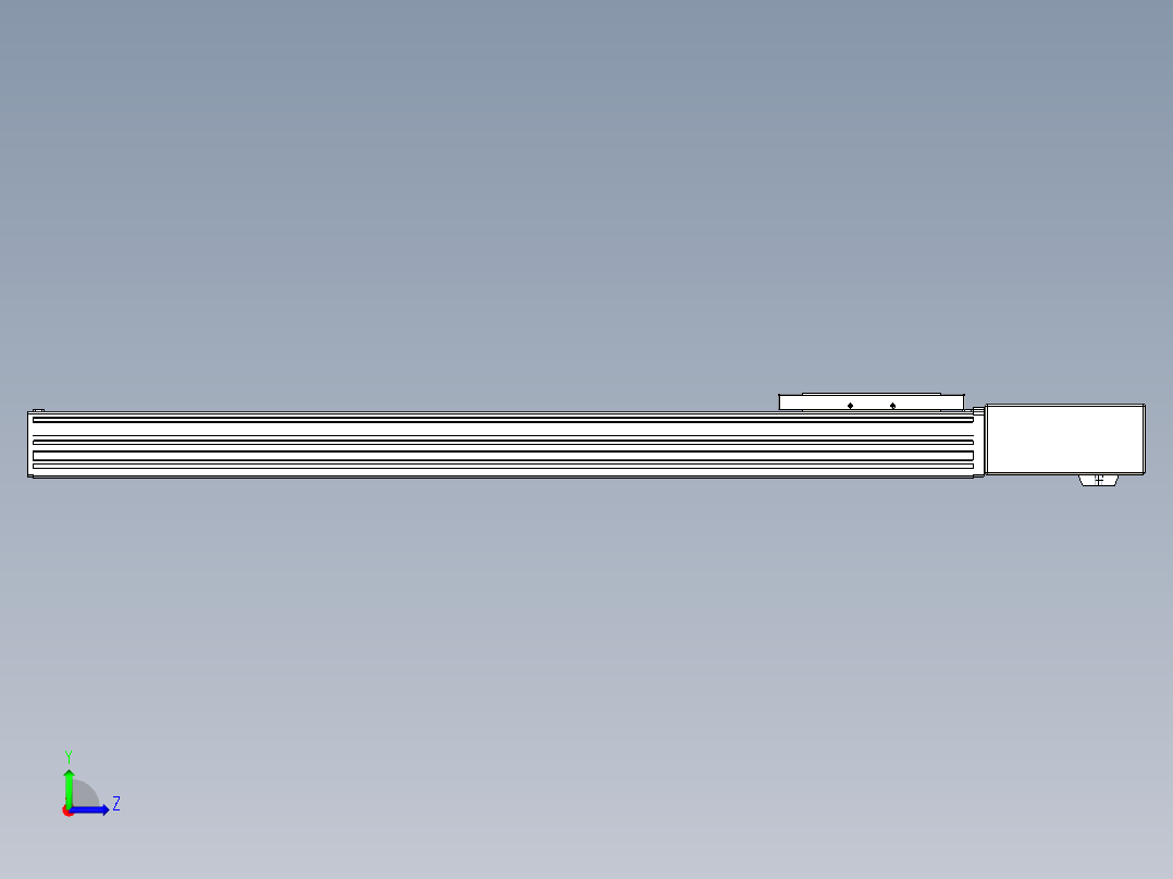 同步带全封闭直线模组TPA-HCB-120D-90-L650-ML-C-P40-N3左视图