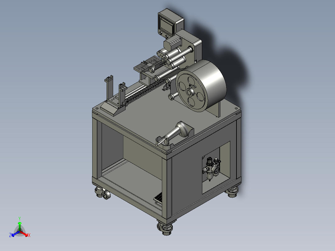 线材对折贴标机step