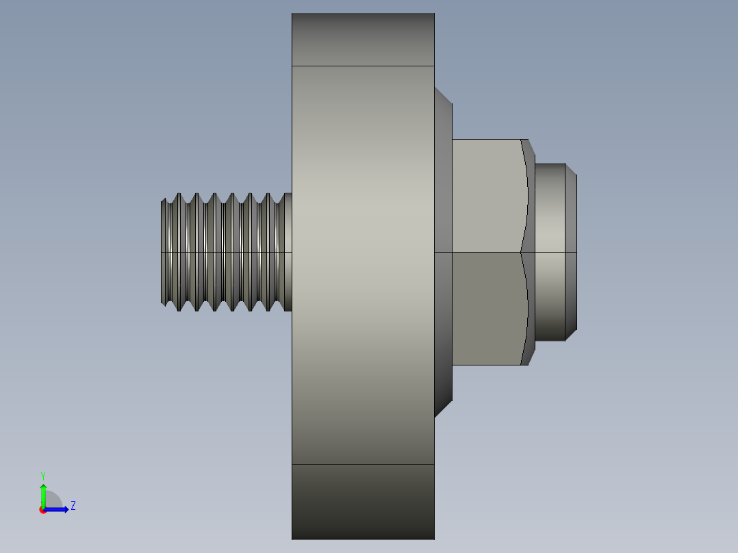 偏心夾具2341-3D多系列多零件图纸模型左视图