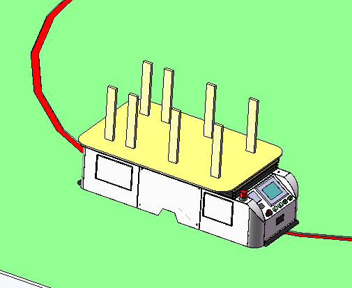 柴油机补装AGV输送生产线IRB2600机器人视觉检查