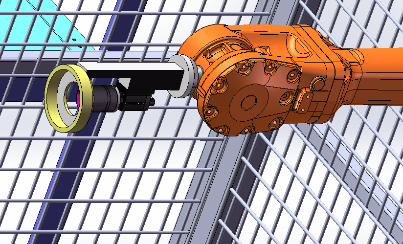 柴油机补装AGV输送生产线IRB2600机器人视觉检查