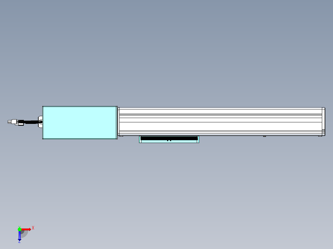 威洛博VBC同步带传动一无尘环境VBC14-L45-S250-BR-ZP75-C3俯视图