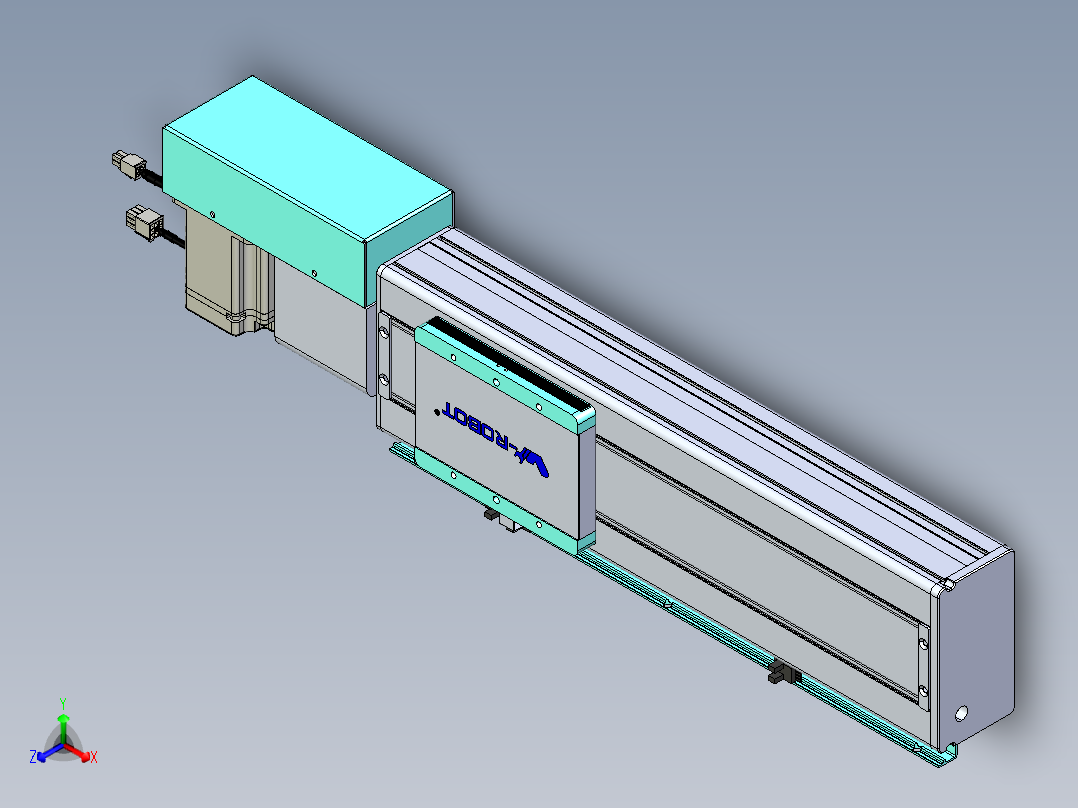 威洛博VBC同步带传动一无尘环境VBC14-L45-S250-BR-ZP75-C3正等轴测图