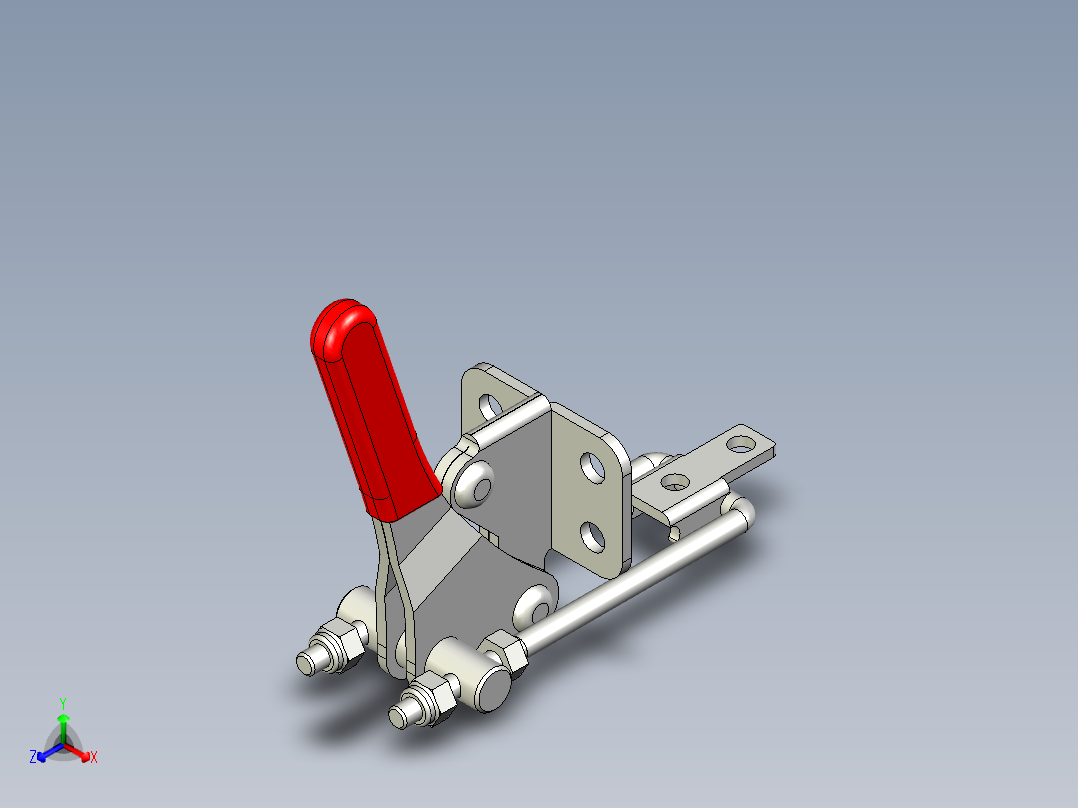 門閂式夾鉗SSP(B)-3D多系列多零件图纸模型正等轴测图