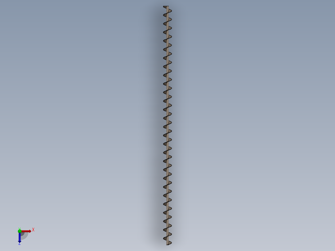 螺旋输送机（散热片）俯视图