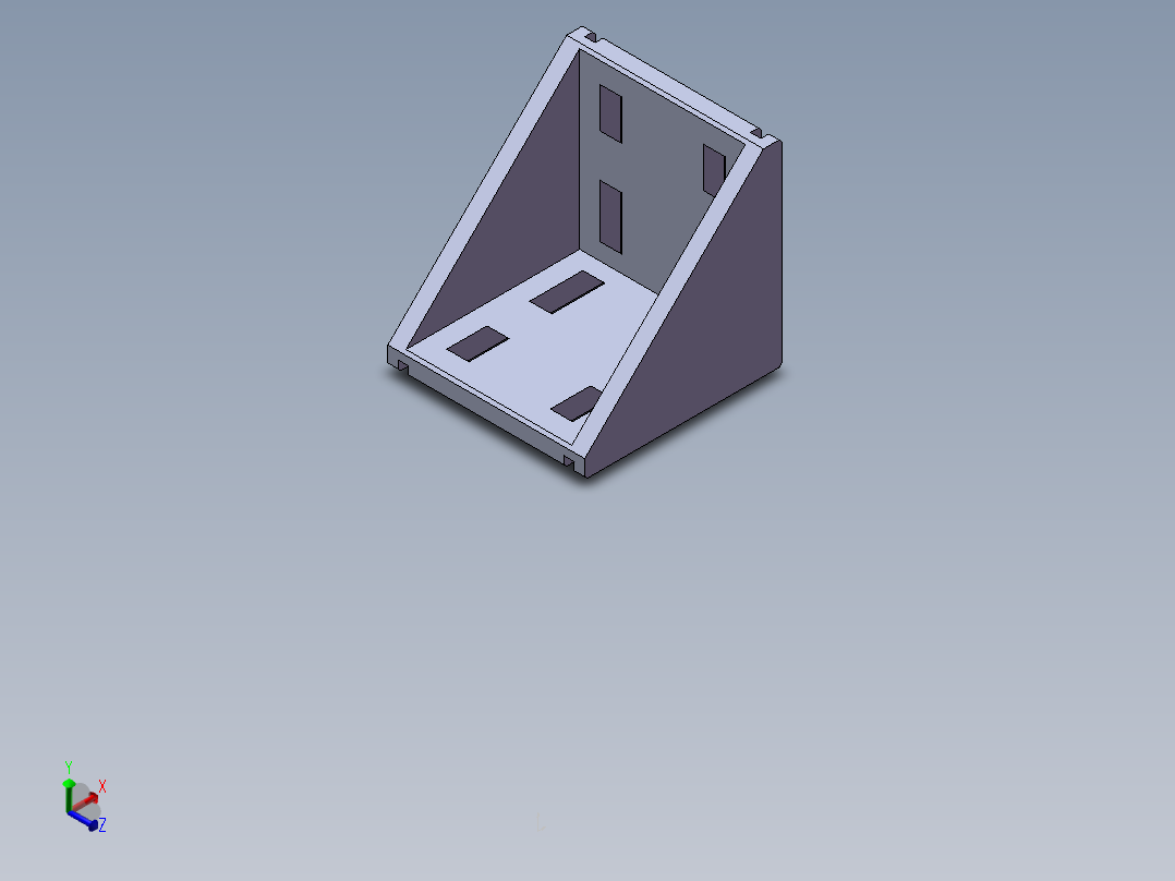 铝型材及其附件3.21.40.8080.SLDPRT正等轴测图