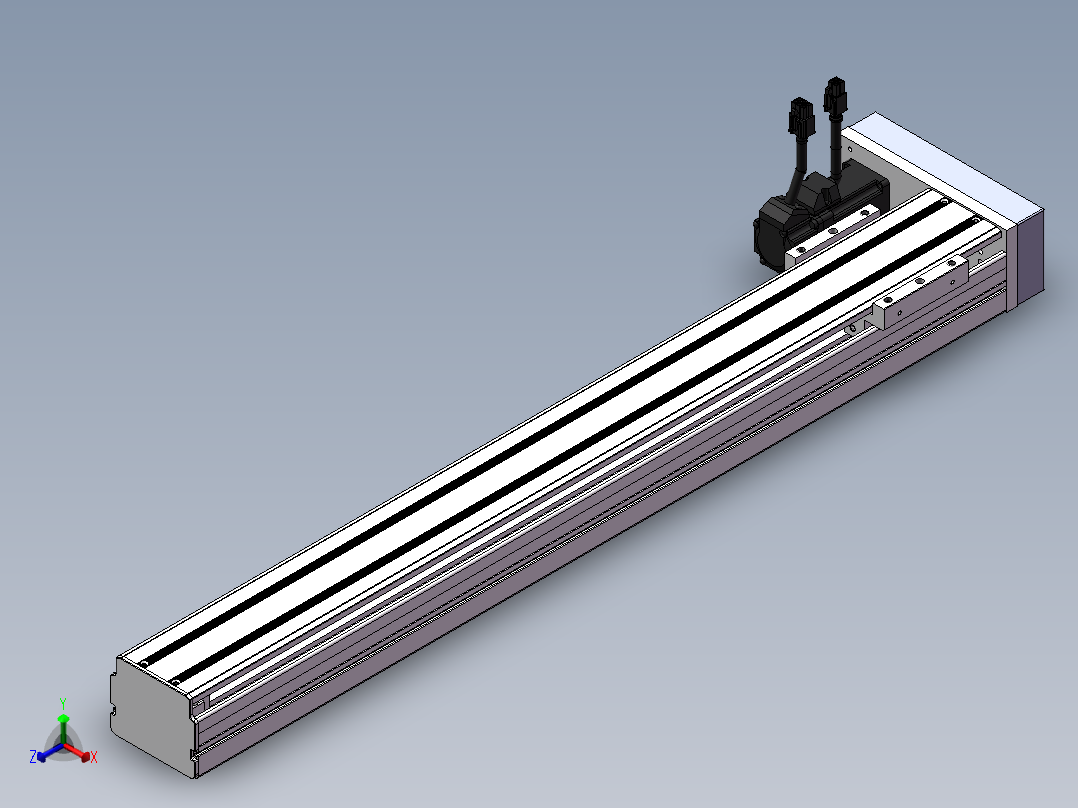 精密模组MY80S-T10-600L-P10B-BL-C4正等轴测图