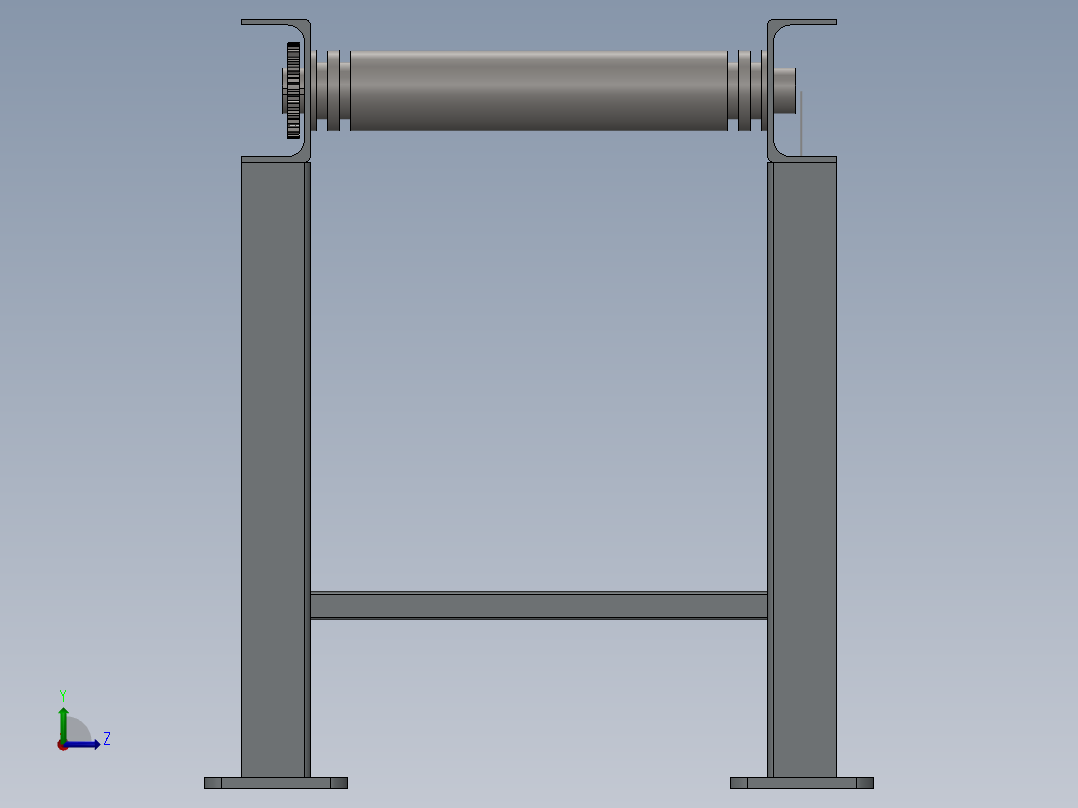 滚筒输送机 (8)左视图