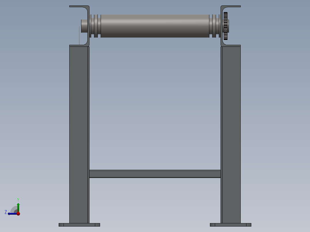 滚筒输送机 (8)右视图