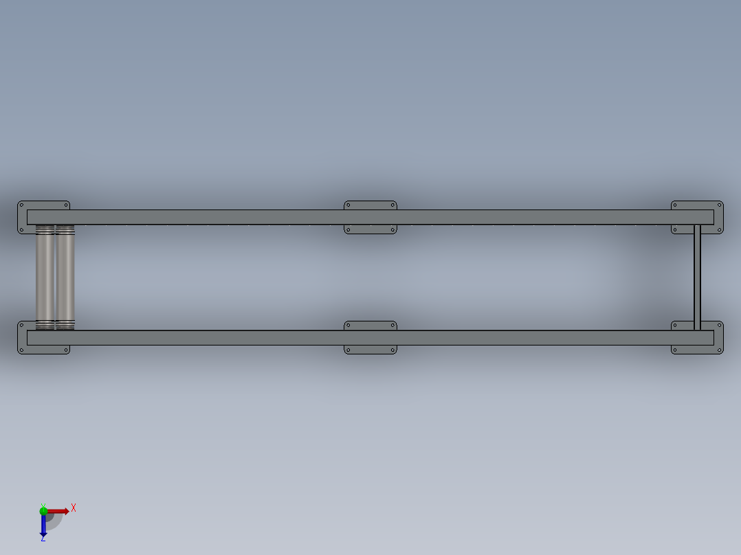 滚筒输送机 (8)俯视图