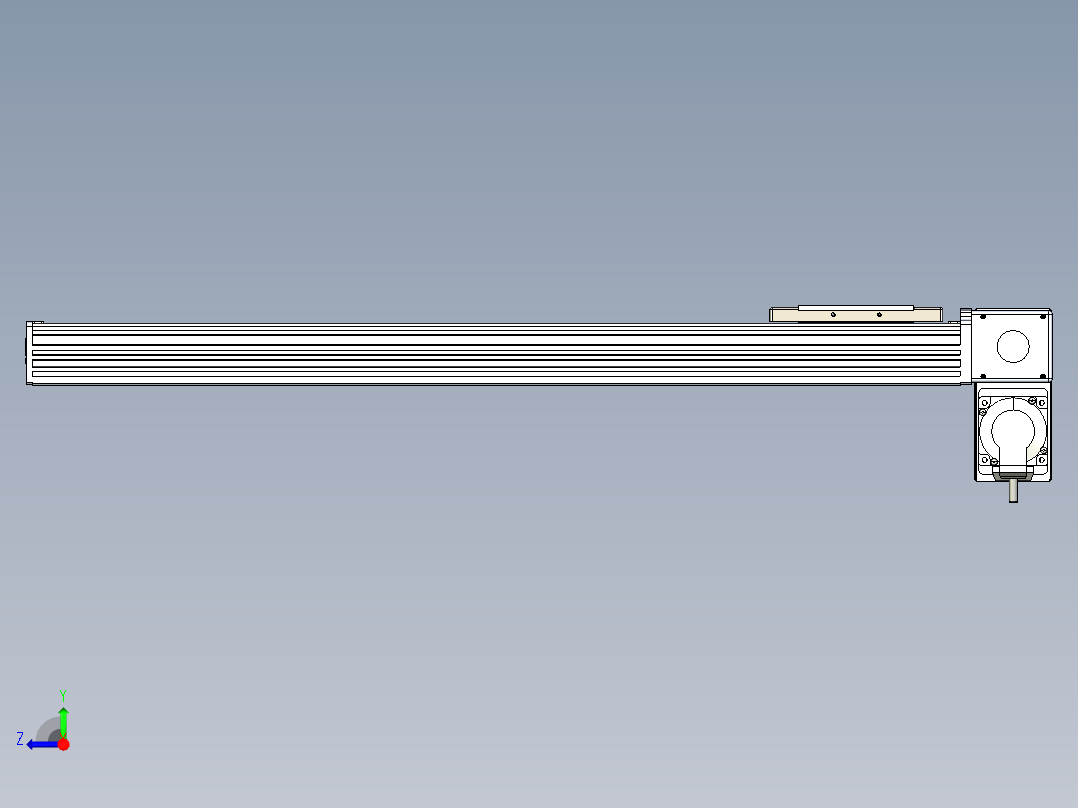 同步带全封闭直线模组TPA-HCB-110D-90-L600-RP-Y-P40-N3右视图
