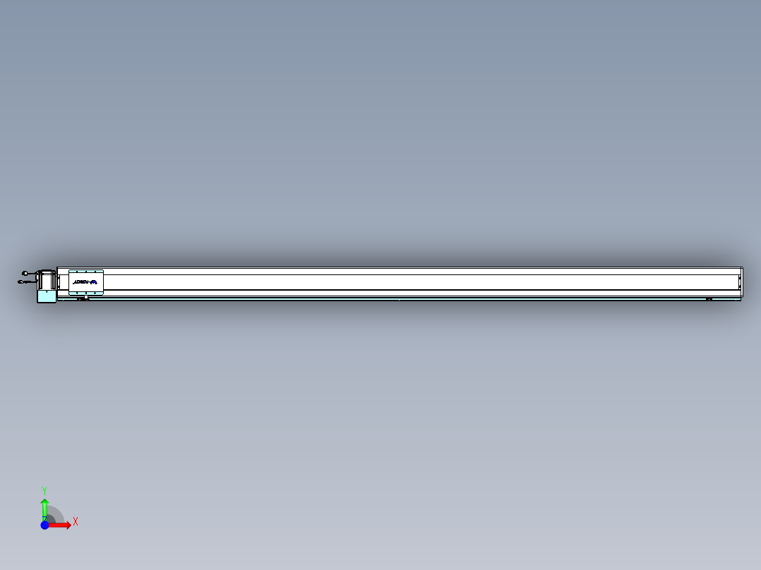 威洛博VBC同步带传动一无尘环境VBC14-L45-S2900-BLU-ZP75-C3前视图