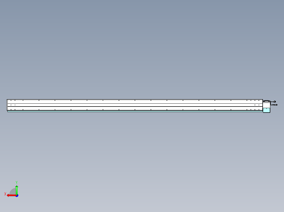 威洛博VBC同步带传动一无尘环境VBC14-L45-S2900-BLU-ZP75-C3后视图