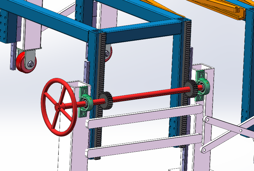 上升前后移动棚