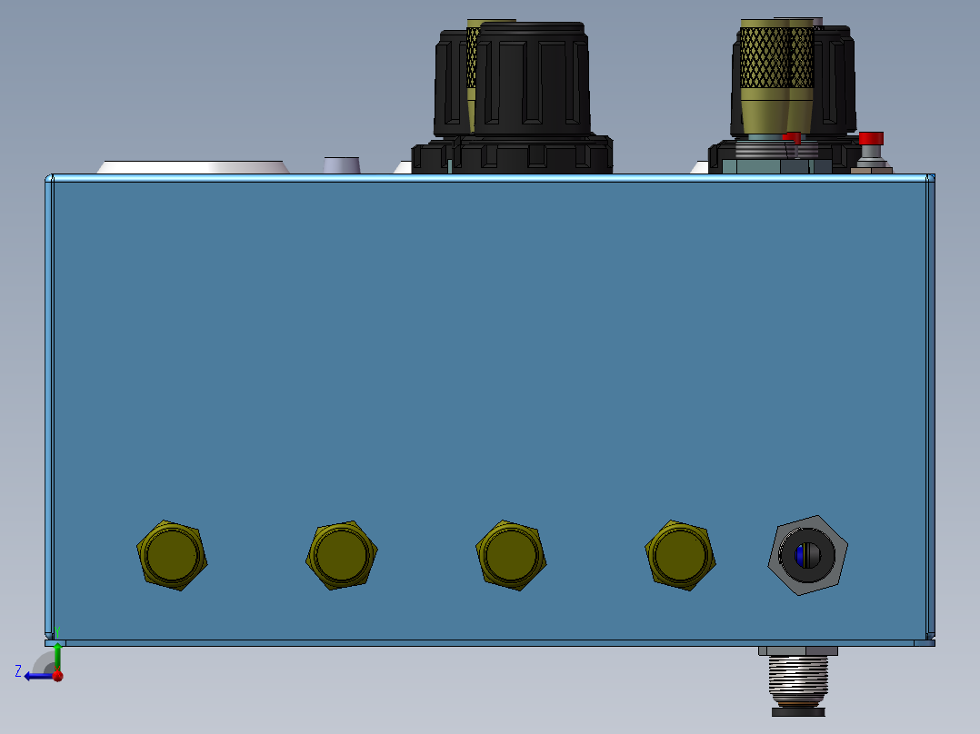 气动控制盒右视图
