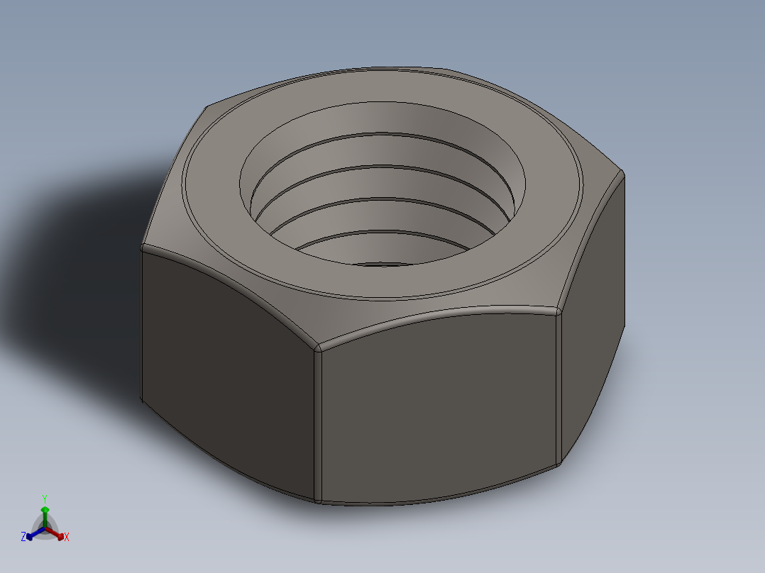 紧固件-Raw Steel Nut 0.7500