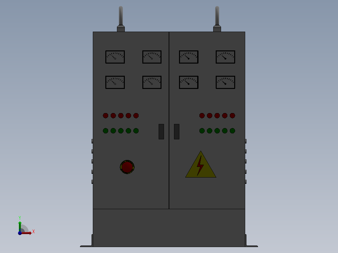 分电箱electric-panel-3.snapshot.2-sw 三维 图纸前视图