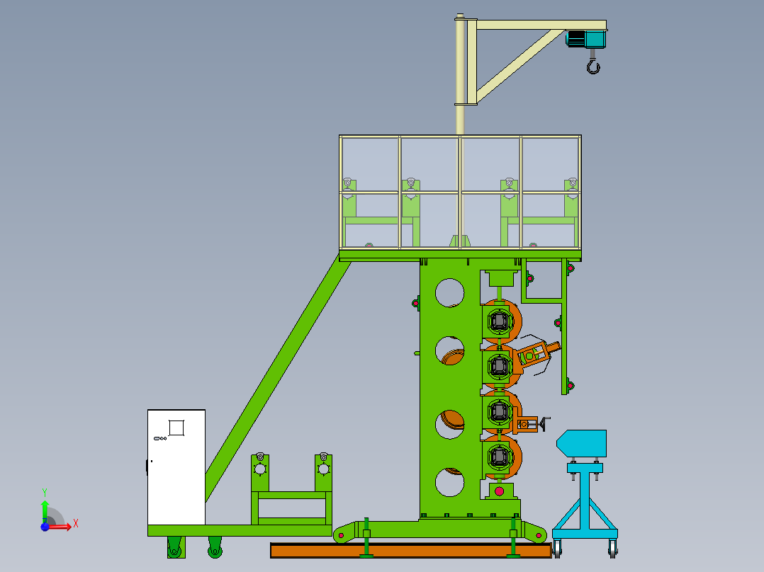 大型压膜包装机sw18前视图