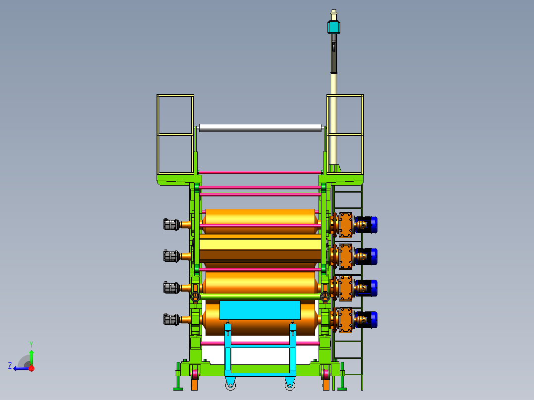 大型压膜包装机sw18右视图