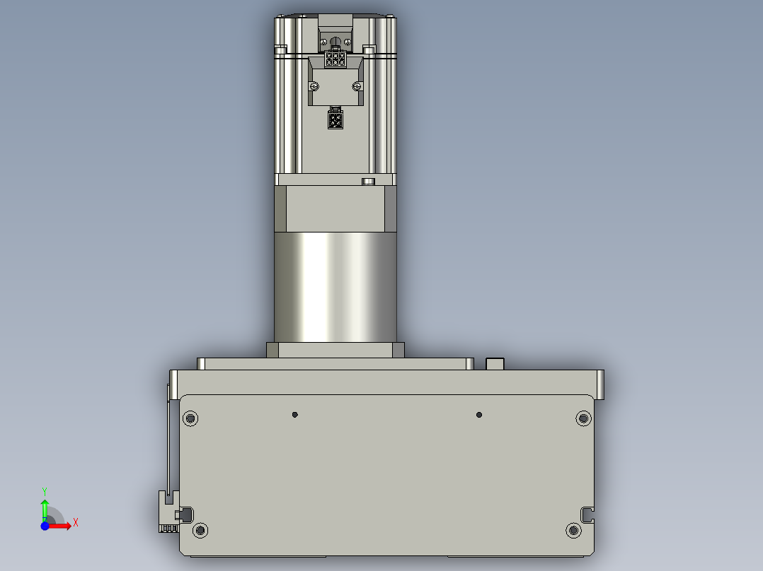 东锦齿条传动DH270G-L167-S850-BU-减速机+750W前视图