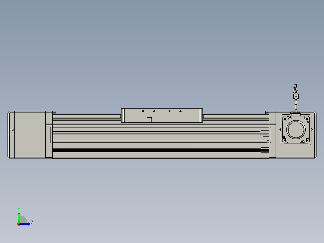 威洛博直线电机模组EB20-L224-S350-R-ZP75-MS3-5K左视图
