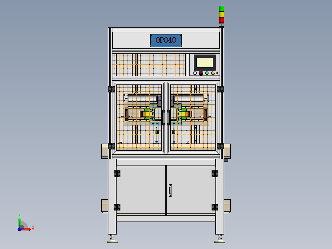 在线全自动翻转机前视图