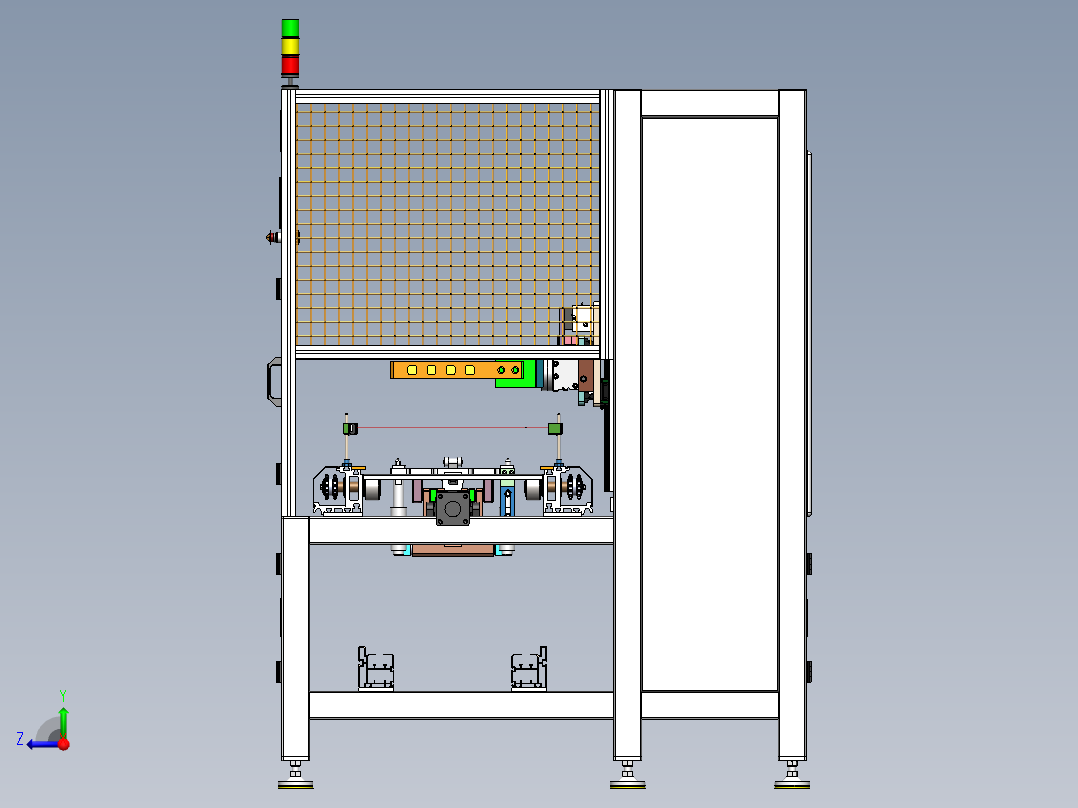 在线全自动翻转机右视图