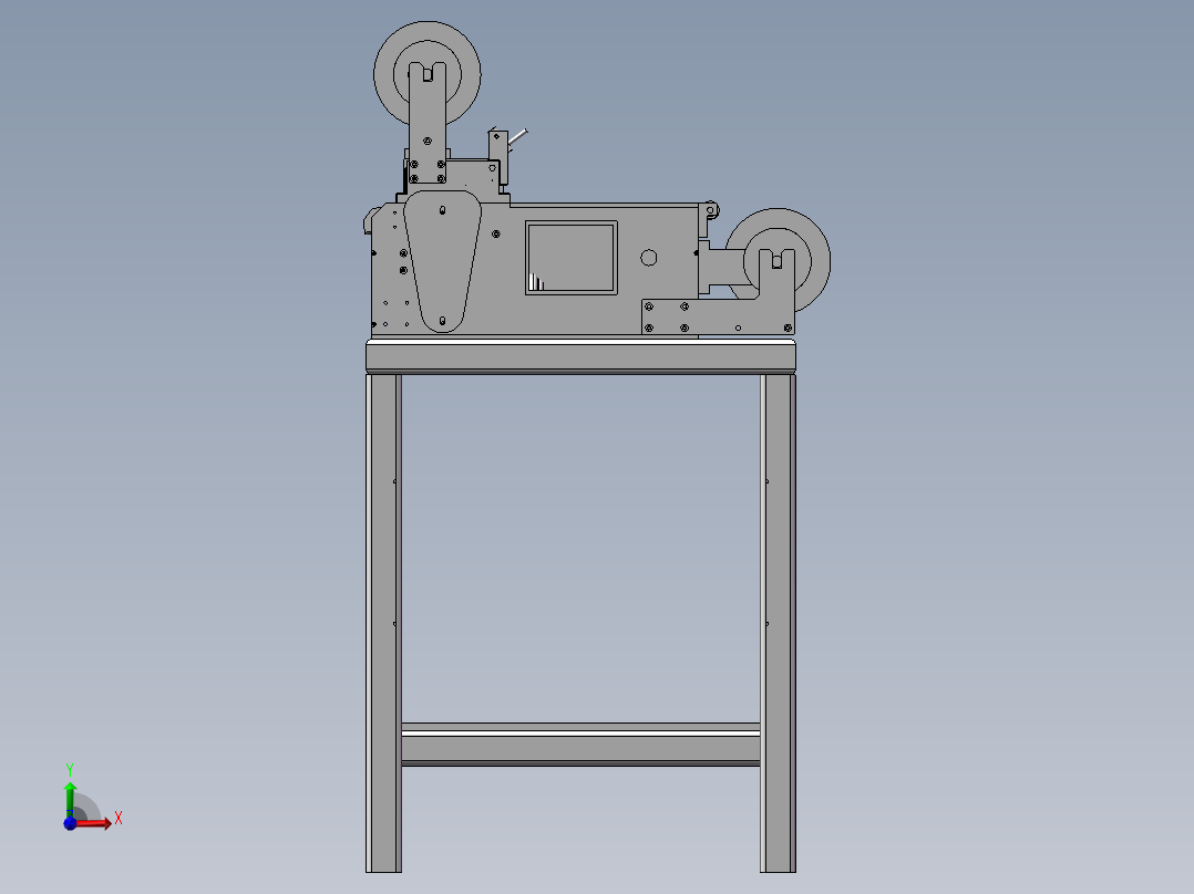 广告贴膜机前视图