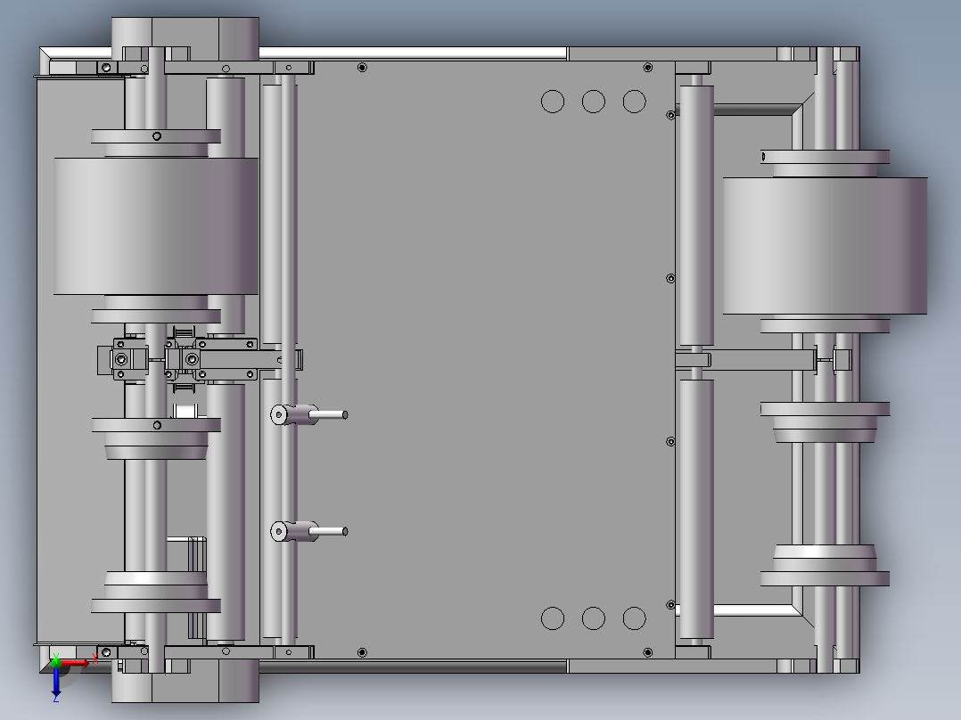 广告贴膜机俯视图