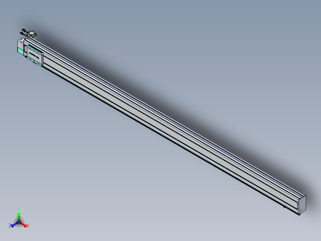 威洛博VBC同步带传动一无尘环境VBC14-L45-S2700-BLD-ZP40-C3正等轴测图